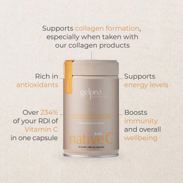 Vitamin C -Raw Native C: 90 capsules