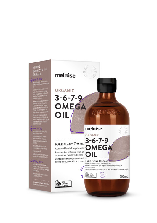 ORGANIC 3-6-7-9 OMEGA Oil - Combination Blend 200ml 