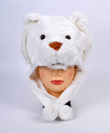 Animal Fleece Hats - White Tiger HATCW111316