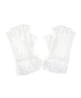 Women's Lace Cuff White Gloves