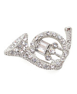 Brooch - French Horn Silver IMBCBR09261