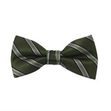 Boy's 1.75" Polyester Woven Banded Bow Ties OL2