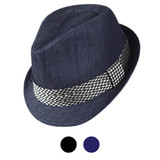 Spring/Summer Poly/Cotton Fedora Hats - H10335