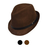 Fall/Winter Poly/Cotton Fedora Hats - H10338