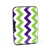 Card Guard Aluminum Compact Wallet Credit Card Holder with RFID Protection - Zigzag