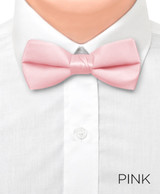 Boy's 1.5" Poly Satin Banded Bow Ties