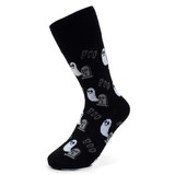 BG Halloween Ghost and Tombstone Boo Novelty Socks for Women BK