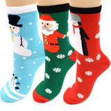 BG Christmas Holidays Women's Crew Socks - 3PK