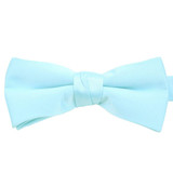 Boy's Stylish Solid Banded Bow Ties (Baby Blue)