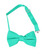 Elegant Adjustable Pre-Tied Kids Bow Ties-Turquoise