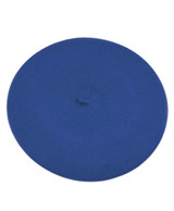 Ladies Solid Colored French Wool Beret (Royal Blue)