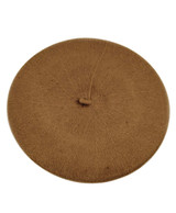 Classic Solid Color Wool French Beret (Brown)