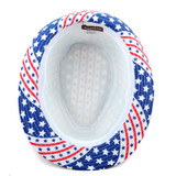  WESTEND Unisex 4th of July Fedora (Flags and Stars) 