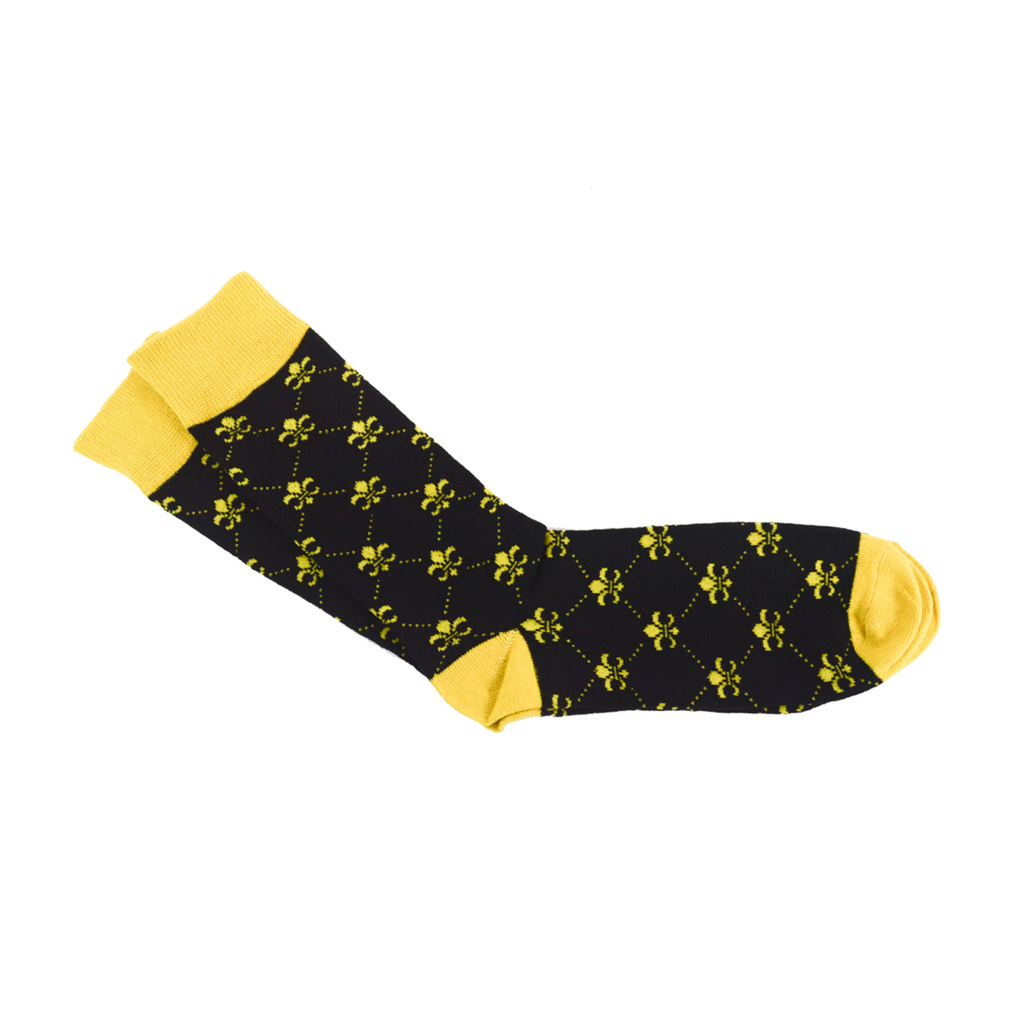 Black Fleur de Lis | Men's Socks | Haspel