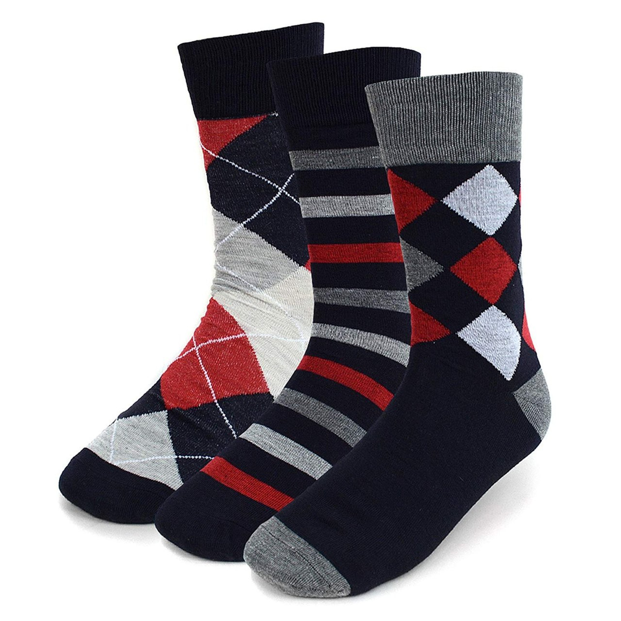 mens red dress socks