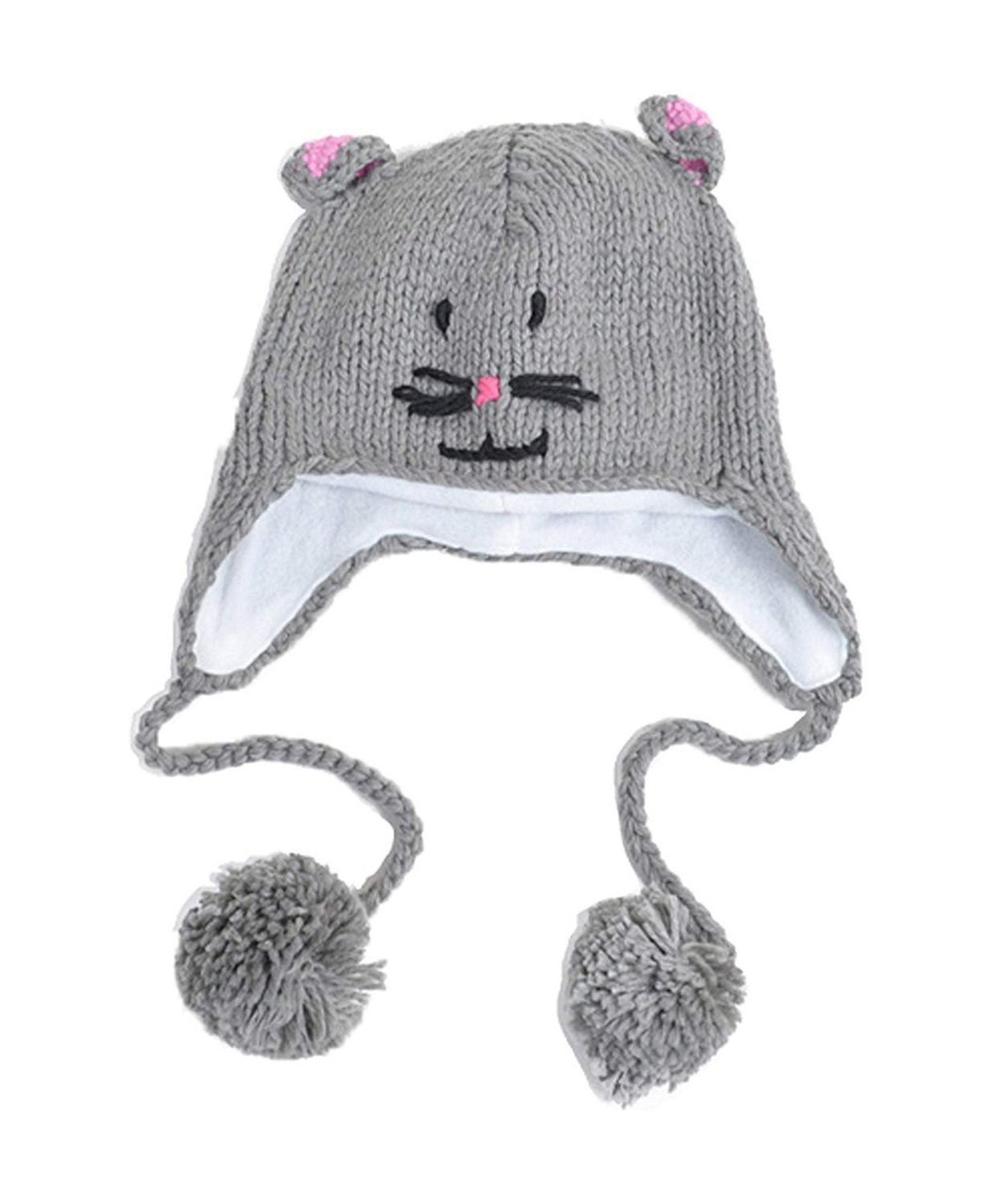 Hat Winter Beanie Knitted Animal Cap Kids Warm Ears Kid Cute