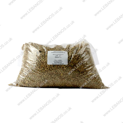 Lentil Whole Green - Lebanos - 5kg