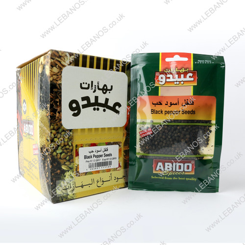 Black Pepper Whole - Abido - 12 x50g