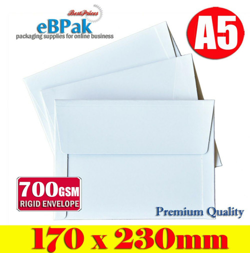 EBPAK Rigid Envelope 700gsm A5 170 x 230mm Hard Document Mailer x500