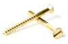 #14 Brass Slotted Flat Head Wood Screw