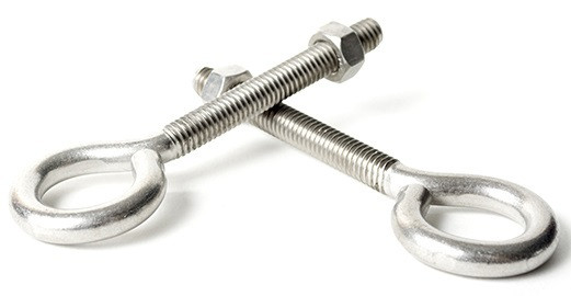 thumbnail image 2 of Eye Bolts With Nuts 3/8-16 X 4 Inch Pack Of 5 Steel Fasteners Heavy 2 of 12