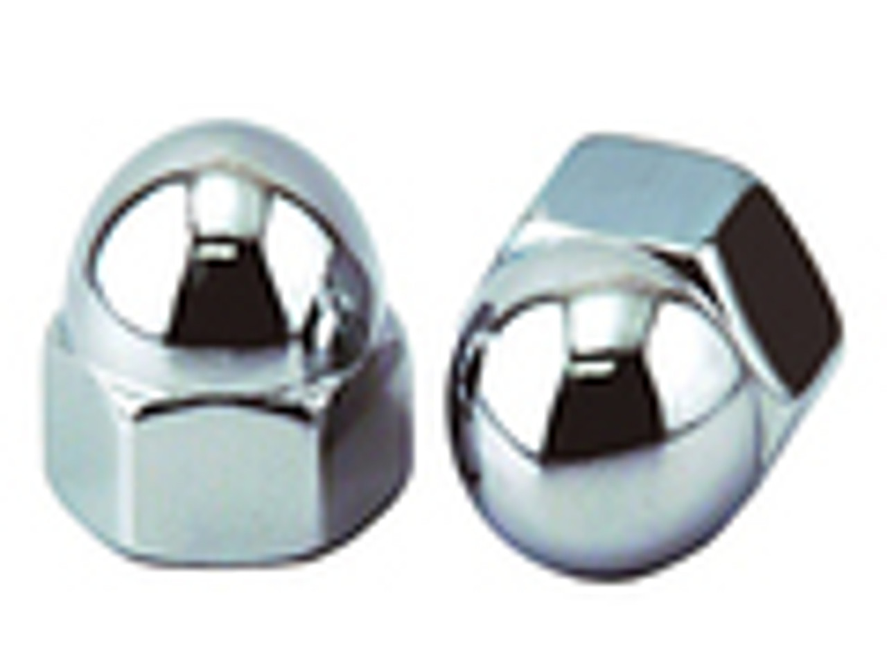 Chrome Low Crown Acorn Cap Nut (USS) Coarse Thread
