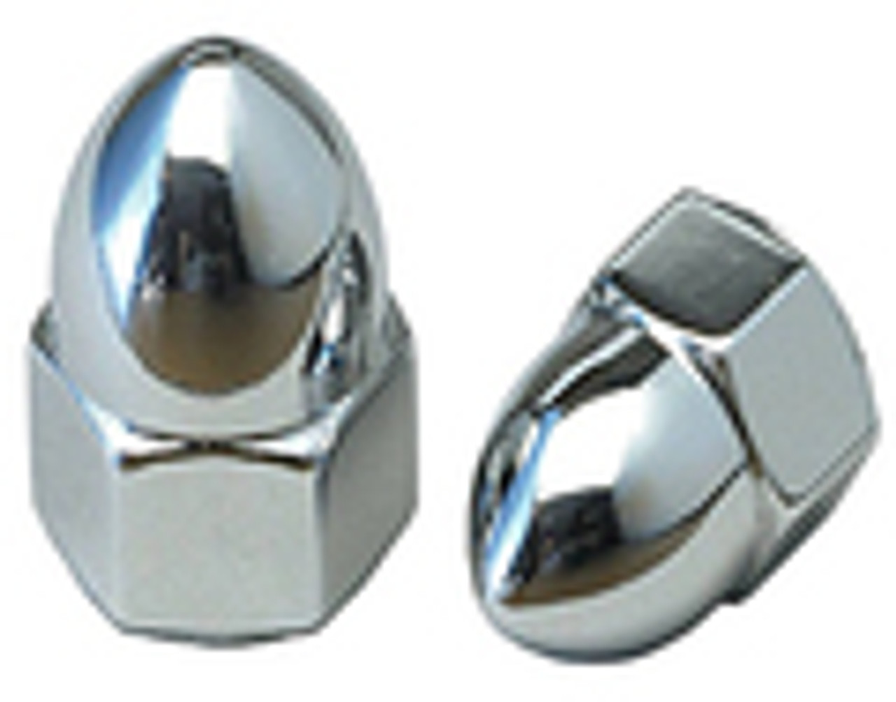 Chrome High Crown Acorn (Cap) Nut (SAE) Fine