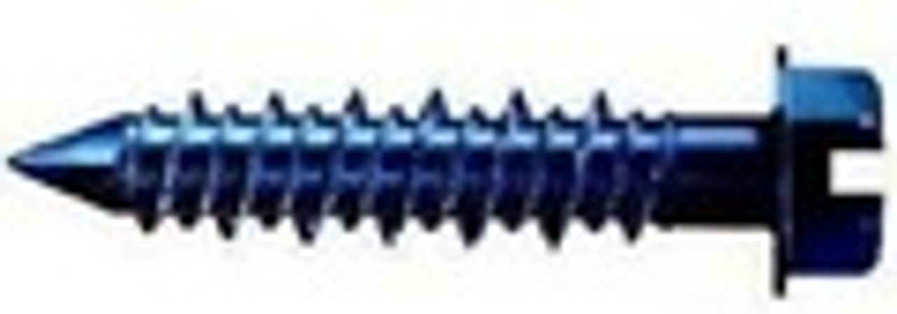1/4 Hex Washer Head Concrete Screws Blue