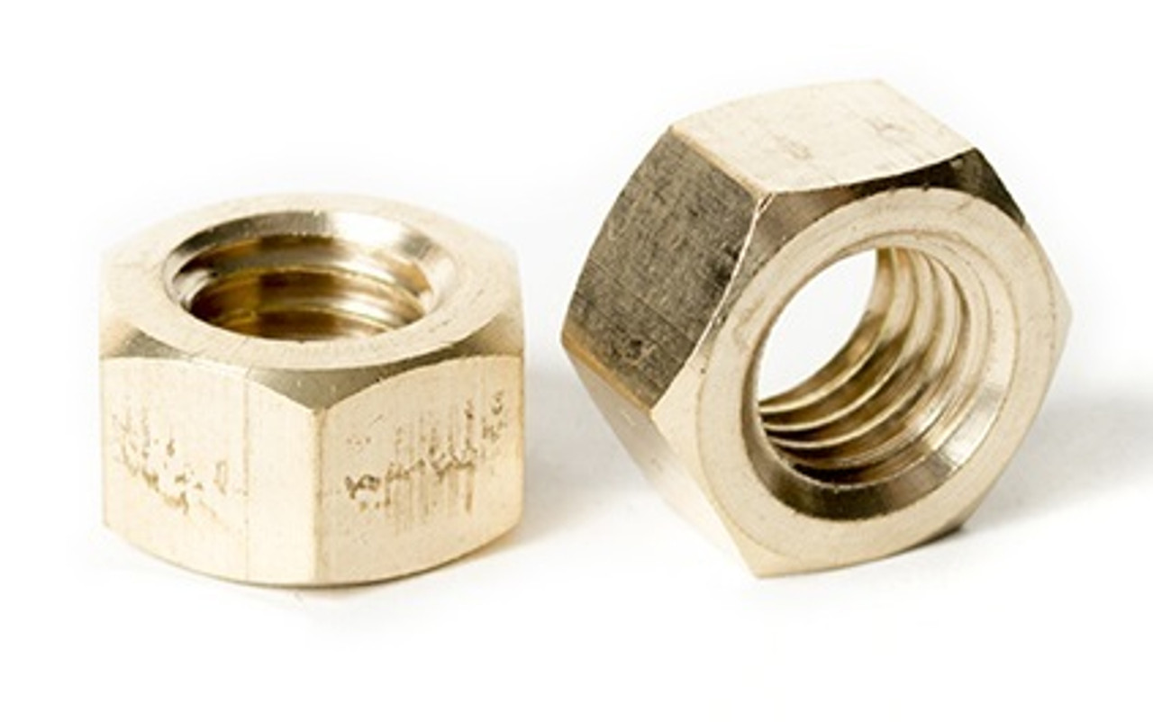 Brass Hex Nuts, Coarse and Fine Thread Hex Nuts