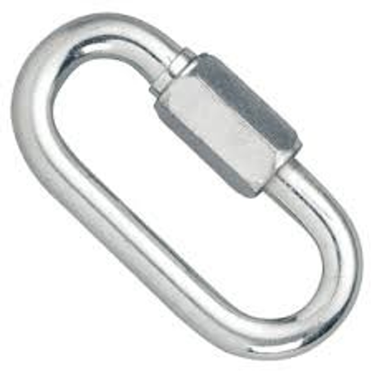 GALVANIZED SNAP HOOK CARABINER HEAVY DUTY METAL W/ LOCK NUT 8 9