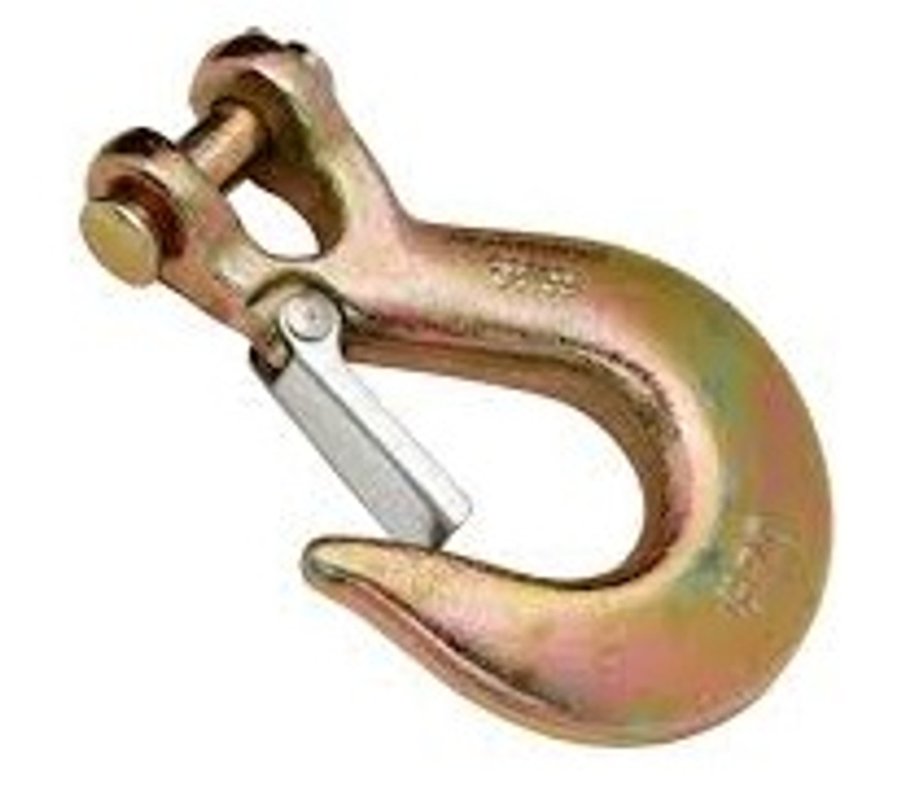 1/4 Grade 70 Clevis Slip Hook with Safety Latch Plated Alloy Steel