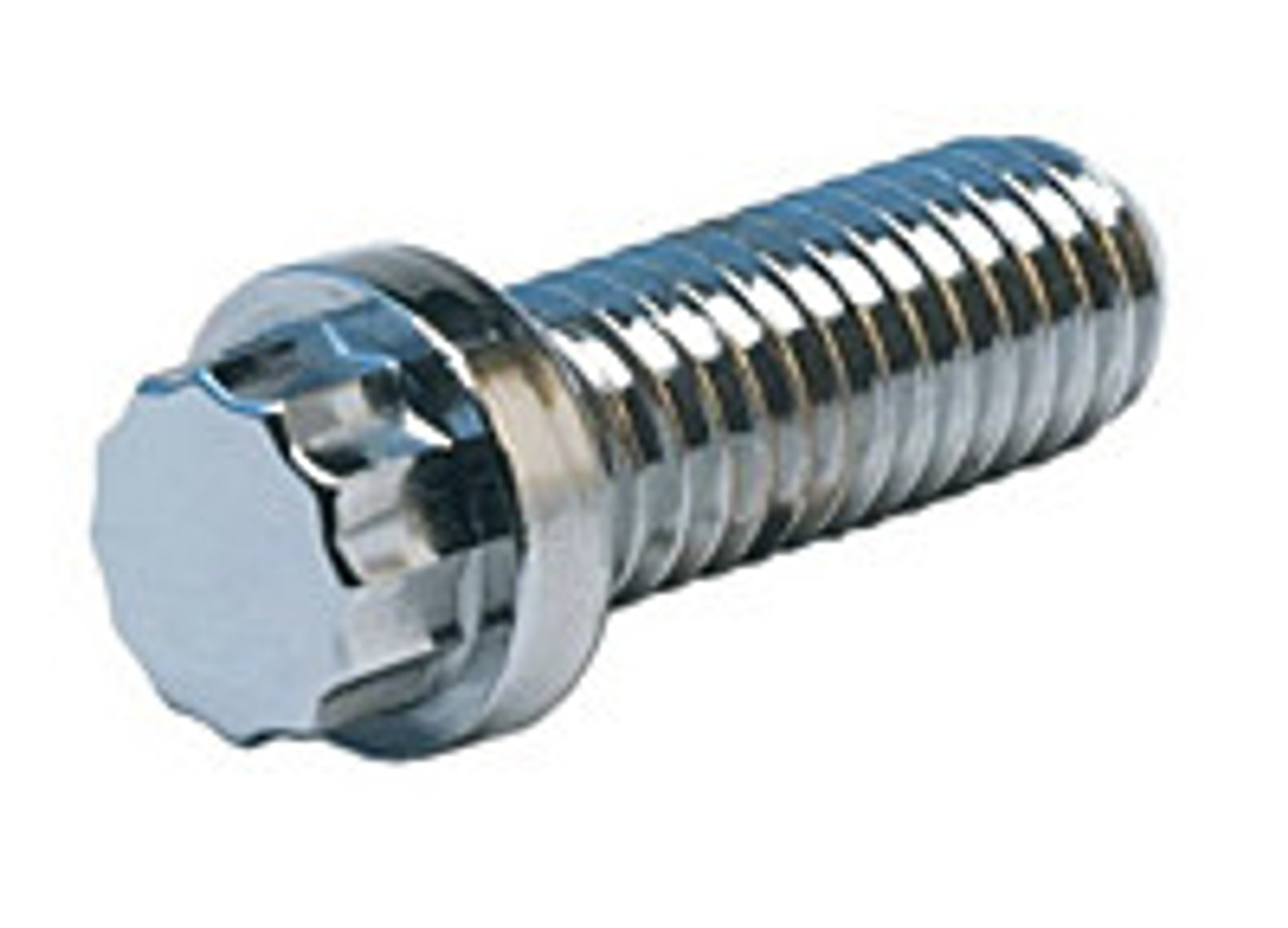 3/8-16 x 1-1/2 CHROME 12 Point Flange Bolt The Nutty Company,