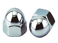Hillman 943113 Chrome USS Acorn Nut – 1/4-20 Inch, 3-Pack, Decorative Cap Nut For Threaded Rods & Furniture Projects