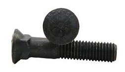 1"8 x 4 Grade 8 Plow Bolt (3 Dome Head) , Plain The Nutty Company, Inc.