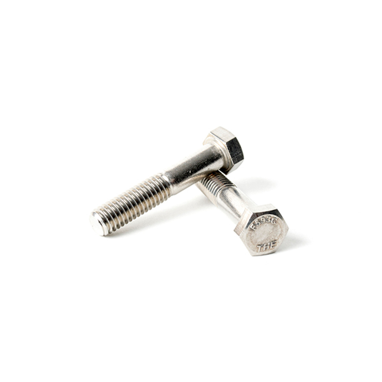 Hex Cap Screws 18-8 Stainless Steel 8-16 x 1" FT Qty-100 - 2