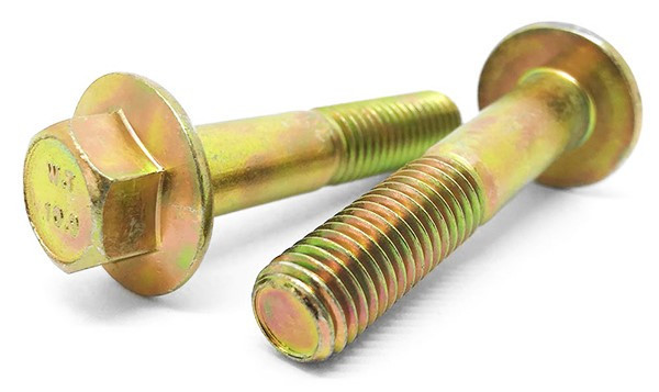 M8-1.25 Class 10 Hex Flange Nuts Zinc Yellow