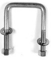 KSeSii 4PCS U Bolts Square U-Bolts 3-1/16" Inner Width Stainless