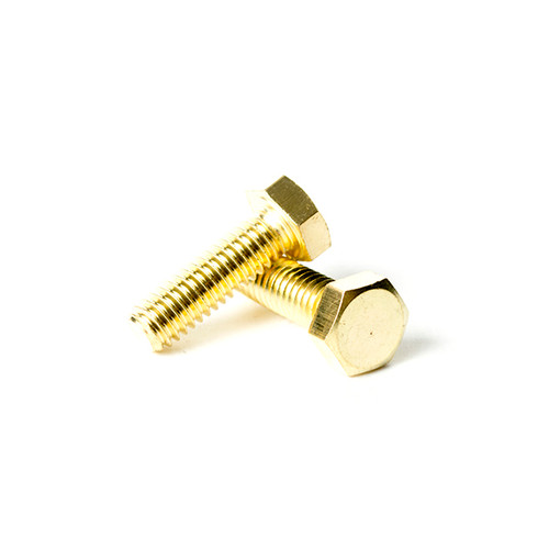 Pack of 6, 12 or 24 M6 Brass Bolts Full Thread with Dome Nuts and Flat Washers 