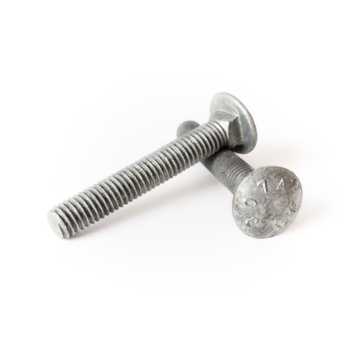 3/8-16 x 10 (6" Thread)  Galvanized Carriage Bolt | The Nutty Company, Inc.