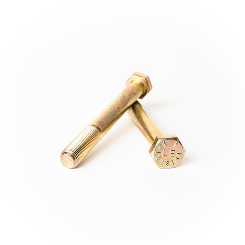 1/4-28 x 6 Grade 8 (Fine) Hex Cap Screw (PT) Yellow Zinc (USA) | The Nutty Company, Inc.