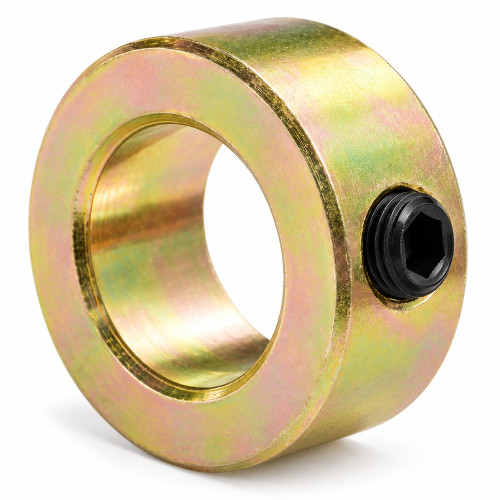 1-1/8 X 1-3/4 Shaft Collar - Yellow Zinc | The Nutty Company, Inc.