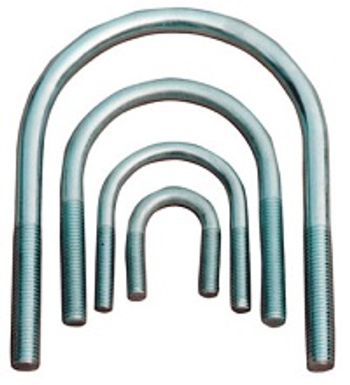 U-Bolt w/ nuts- Plated  1/2" x 3-1/2" x 8-1/2" | The Nutty Company, Inc.