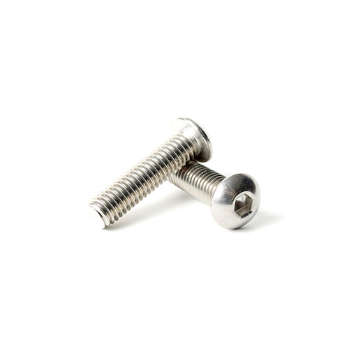 FATH Button Head Socket Cap Head Screw: silver, 10/pk, for all T-slotted  rails (PN# 161057)