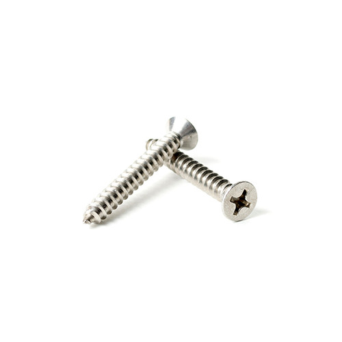#6 x 1"  Phillips Flat Head Self Tapping 18-8 Stainless | The Nutty Company, Inc.