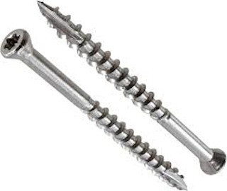 7 x 2-1/4 18-8 TORX® Drive Trim Head Deck Screw 18-8 S/S | The Nutty Company, Inc.