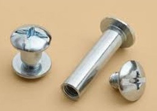 10-24 x 5/16 Barrel Bolt Screw - Plated Steel | The Nutty Company, Inc.