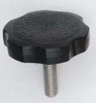 3/8-16 x 1-1/2 Rosette Knob - Black | The Nutty Company, Inc.