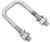 Galvanized Square U Bolt w/ nuts 3/8 x 6" x 9 | The Nutty Company, Inc.