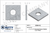 1" x 4 x 4  Galvanized Square Washer (1/2 Thick) | The Nutty Company, Inc.