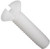 2-56 x 3/8 Nylon Flat Head Slotted Machine Screw | The Nutty Company, Inc.